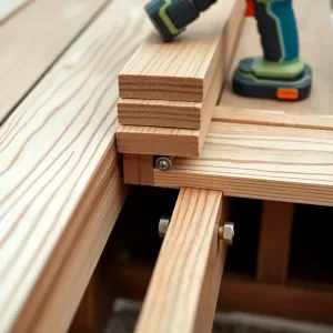 Montaż desek kompozytowych na legarach