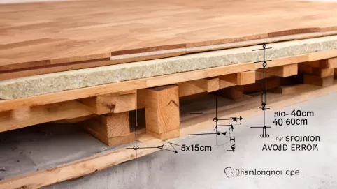 Podłoga na legarach przekrój